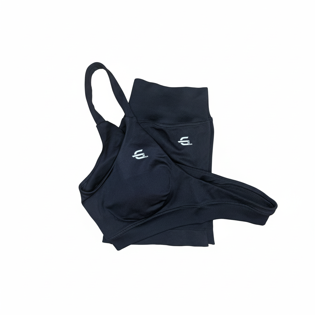 Black Gym Boss Set White Background