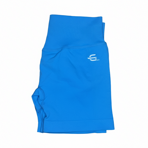 Cyan Gym Boss Shorts Folded