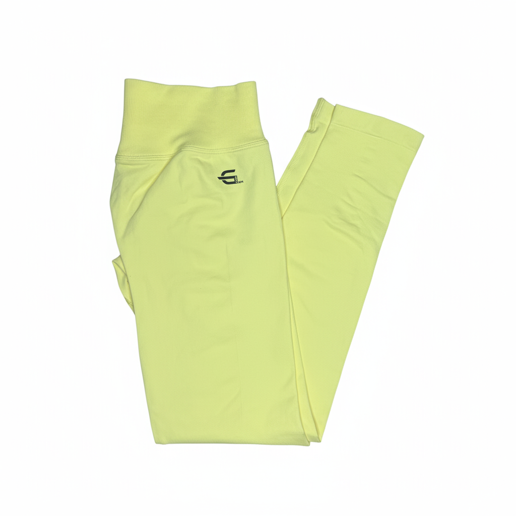 Lime Yellow Gym Boss Leggings