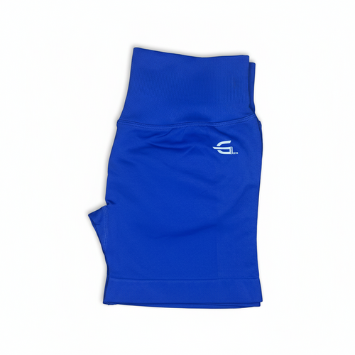 Royal Blue Gym Boss Shorts Folded