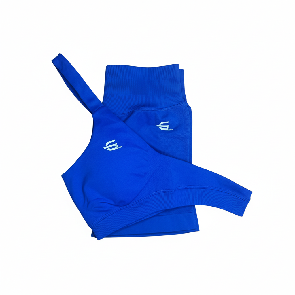 Royal Blue Gym Boss Shorts Set